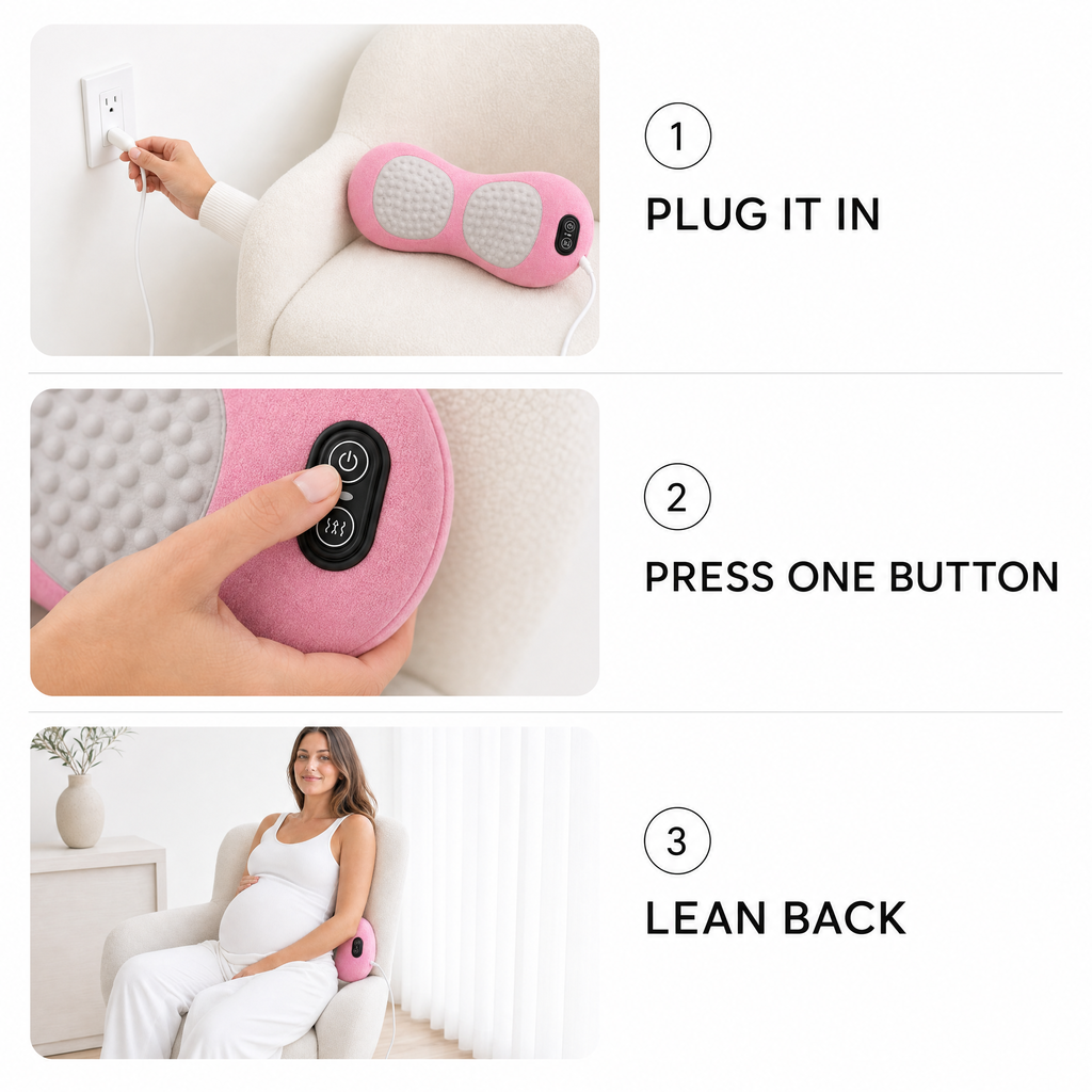 kradle 3-in-1 therapy massager for back pain